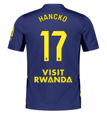 Lacne Muži Futbalové dres Atletico Madrid David Hancko #17 2025-26 Krátky Rukáv - Preč